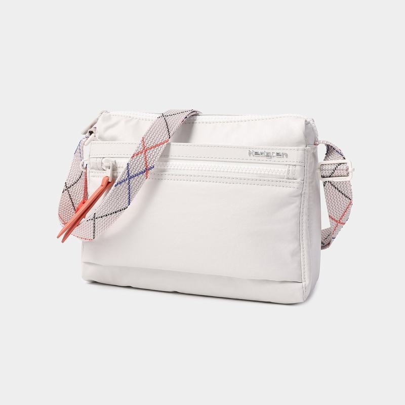 White Grey Women's Hedgren Eye Shoulder Bags | ETY5241OL