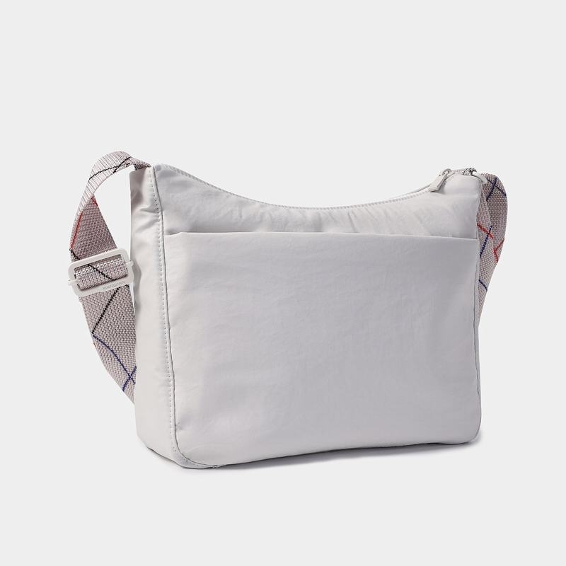 White Grey Women's Hedgren Harpers Crossbody Bags | XMN3228TB