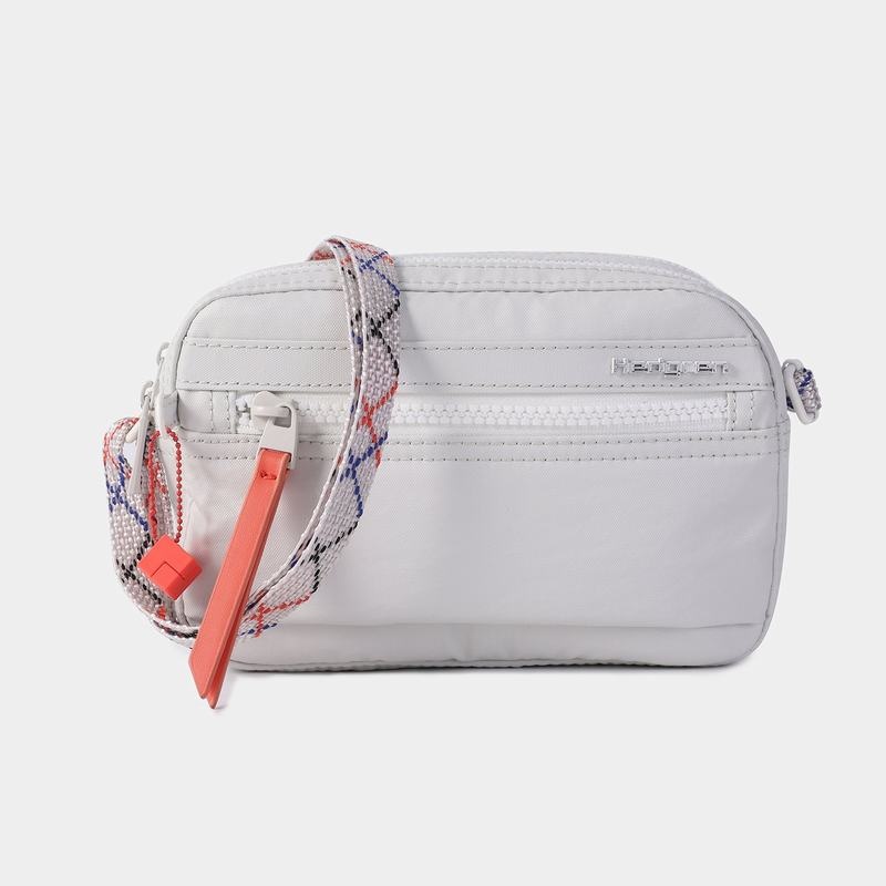 White Grey Women\'s Hedgren Maia Crossbody Bags | SYX8898OD