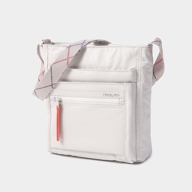 White Grey Women's Hedgren Orva Crossbody Bags | FEQ10088FU