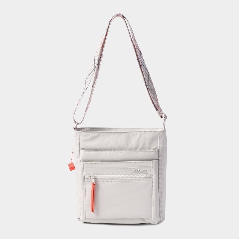 White Grey Women's Hedgren Orva Crossbody Bags | FEQ10088FU