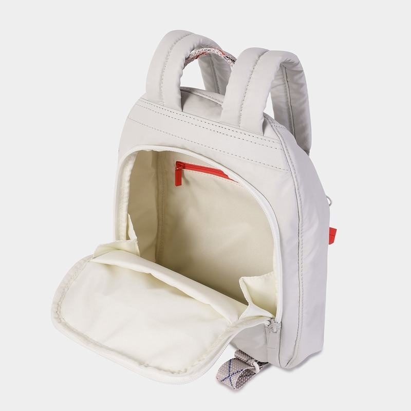 White Grey Women's Hedgren Vogue Backpacks | EIK8070MA