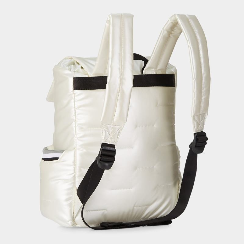 White Women's Hedgren Billowy Backpacks | WHR5628SJ