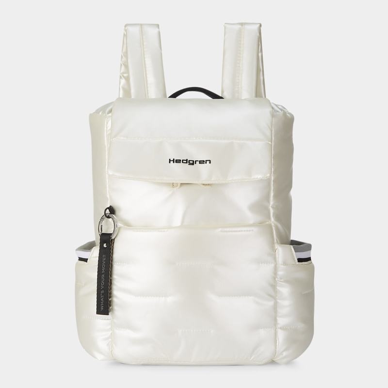 White Women\'s Hedgren Billowy Backpacks | WHR5628SJ